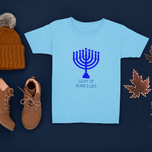 T-shirt Hanoukka Menorah Lumière de ma vie