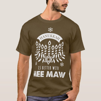 T-shirt Hanoukka va mieux avec la famille de jumelage Mee