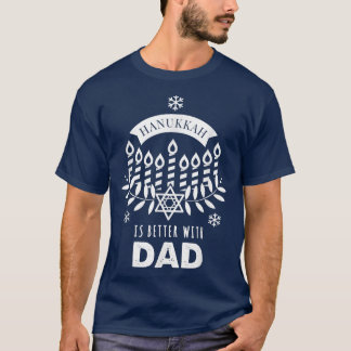 T-shirt Hanoukka va mieux avec papa qui ressemble à la fam