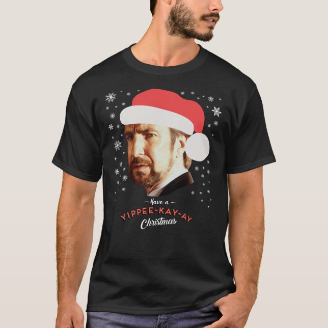 T-shirt Hans Gruber Ont Yippee Kay Ay Christmas Die Har (Devant)
