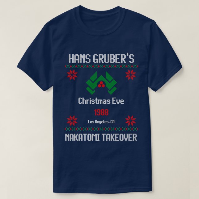 T-shirt Hans Grubers Réveillon de Noël 1988 Nakatomi Takeo (Design devant)