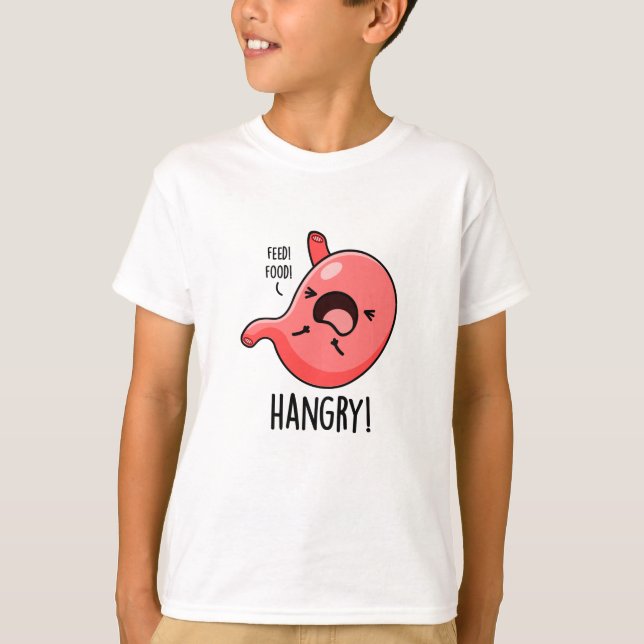 T-shirt Hanseuse Faim Faim Stomach Pun (Devant)