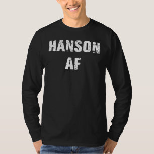 T-shirt Hanson Nom De Famille Af Vintage Rétro Hommes Femm