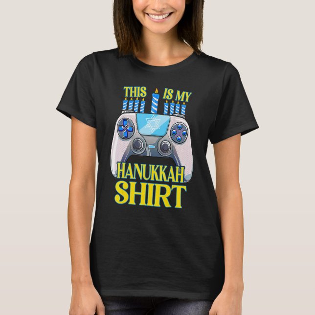 T-shirt Hanukkah Jewish Christmas Boys This Is My Hanukkah (Devant)