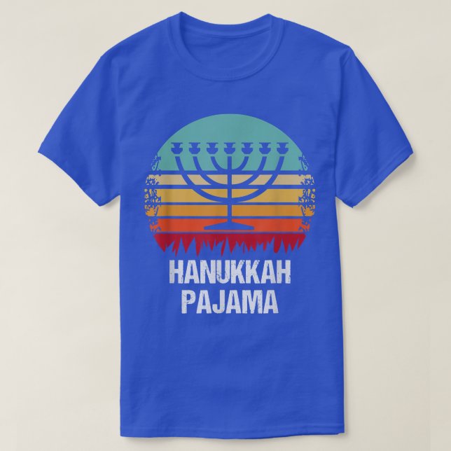 T-shirt Hanukkah Pajama Jewish Hanukkah  (Design devant)