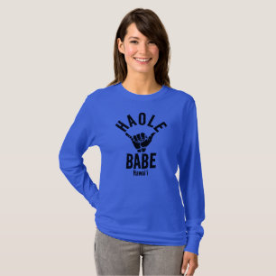 T-SHIRT HAOLE BABE SHAKA HAWAII