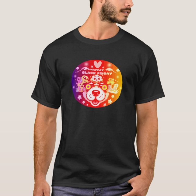 T-shirt happay black friday (Devant)