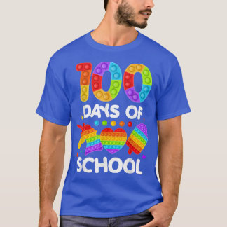 T-shirt Happy 100 Days Of School And Still Poppin 100th Da