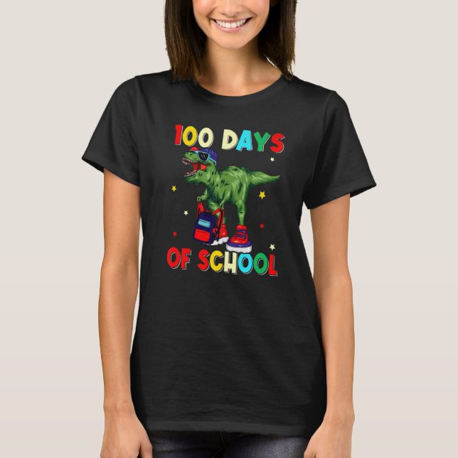 T-shirt Happy 100th Day of School Teacher Student 100 Days (Devant)