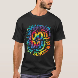 T-shirt Happy 100th Day of School Tie Dye 100 Days Smarter