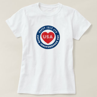 T-shirt Happy 250th Independence Day July 4th Love USA