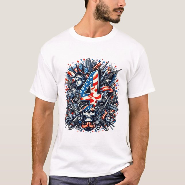 T-shirt Happy 4 JUILLET (Devant)
