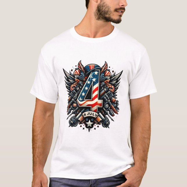 T-shirt Happy 4 JULY  (Front)