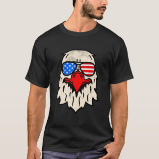 T-shirt Happy 4Th Of July Us Flag Sunglasses American Patr