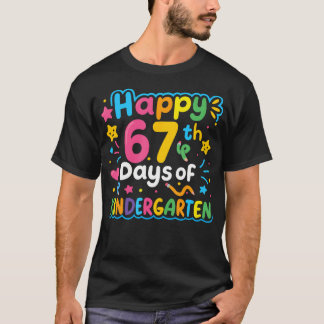 T-shirt Happy 67Th Day Of Kindergarten School Meme 67 Kids