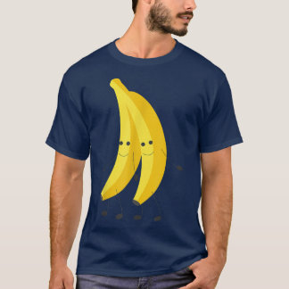 T-shirt Happy Banana Pairs Walking Fruit Cute 
