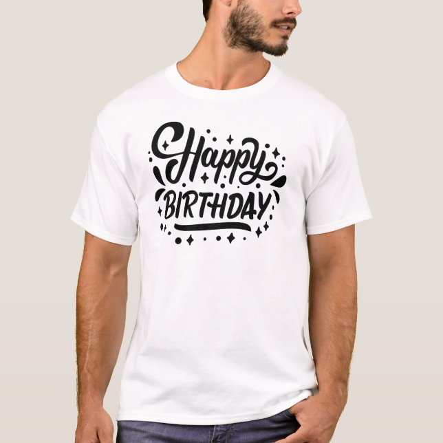 T-shirt Happy birthday (Devant)