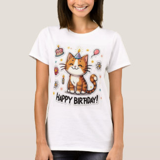 T-shirt Happy Birthday New Collection Design
