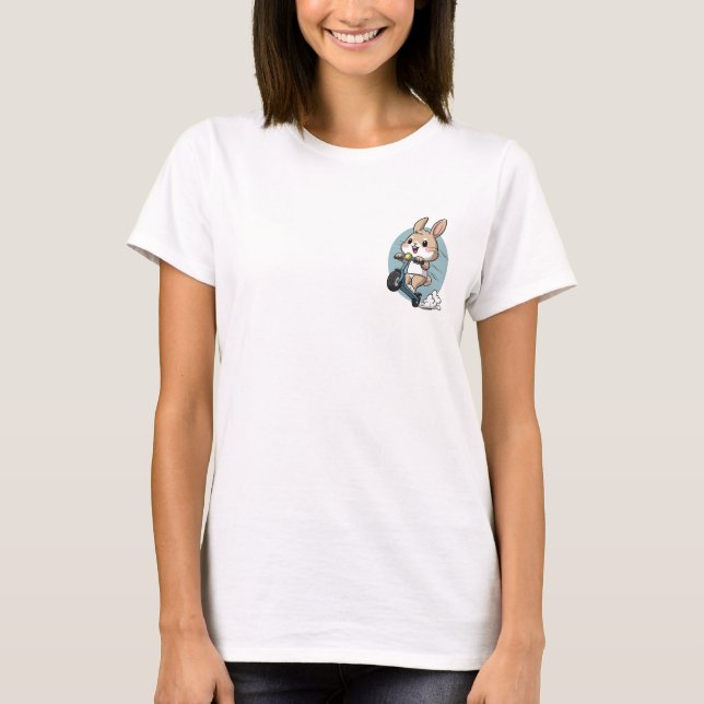 T-shirt Happy Bunny Ride (Devant)