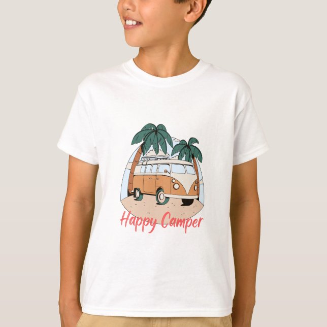 T-shirt Happy camper (Devant)
