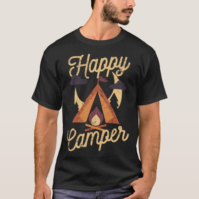 T-shirt Happy Camper (Devant)