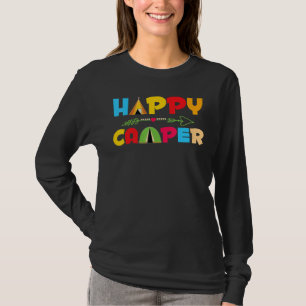 T-shirt Happy Camper Camper Activité de plein air Camping