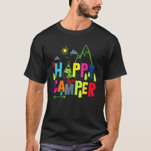 T-shirt Happy Camper Camping Drôle Cadeau Hommes Femmes En