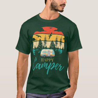 T-shirt Happy Camper Camping Funny Camping Amateurs Hommes