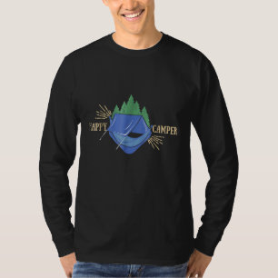T-shirt Happy Camper Hammock Hammock Camping Couleur Tee