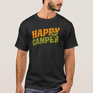 T-shirt Happy Camper Tent Camping Cool