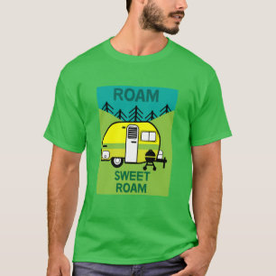 T-shirt Happy Campers Caravaner Camper Thlow Pillow Mu
