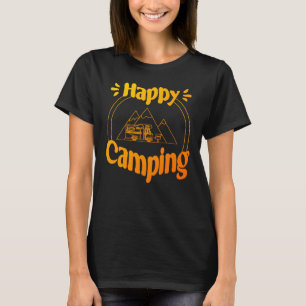 T-shirt Happy Camping - Joyeux design graphique