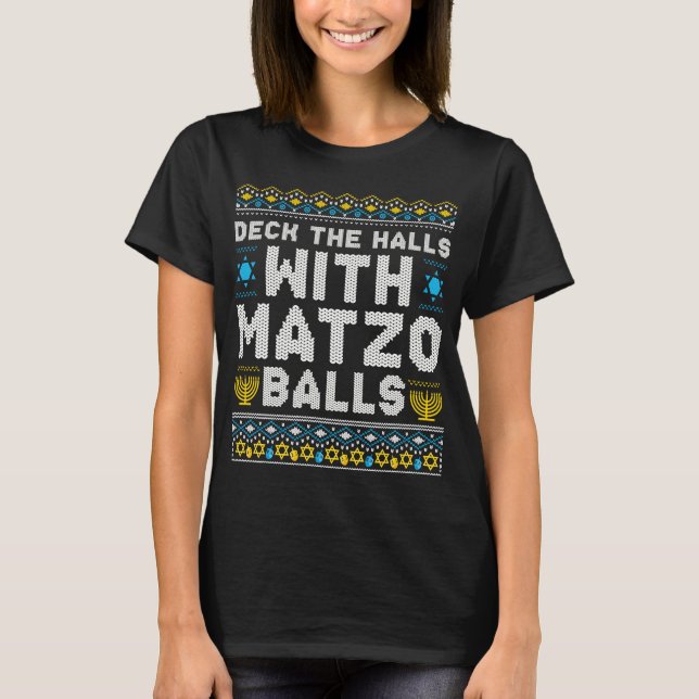 T-shirt Happy Chrismukkah Jewish Christmas Hanukkah (Devant)