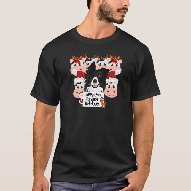 T-shirt Happy Cow Herding Holidays (Devant)