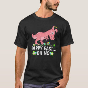 T-shirt Happy East  Oh No Rex Dinosaur Crying Easter Sunda