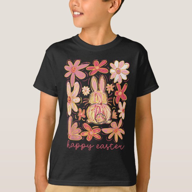 T-shirt Happy Easter Bunny Easter Egg Hunt Squad Easter Wo (Devant)