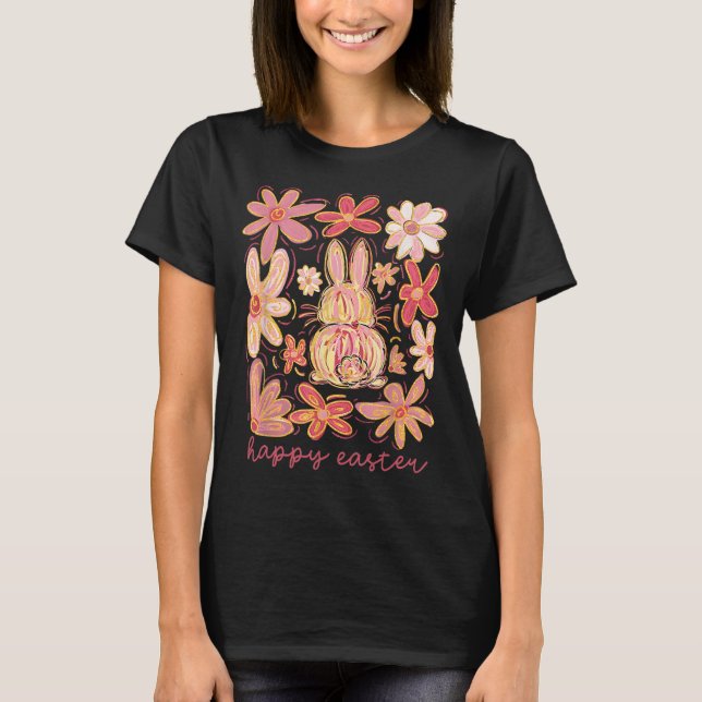 T-shirt Happy Easter Bunny Easter Egg Hunt Squad Easter Wo (Devant)