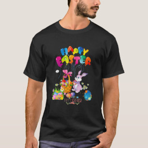 T-shirt Happy Easter Day Bunny Spring Gnome Easter Egg Hun