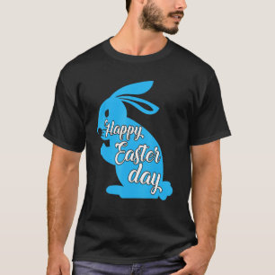 T-shirt Happy Easter Day Cute Bunny With Eggs Easter Women