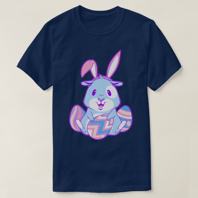 T-shirt happy Easter Egg Bunny  (Design devant)