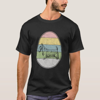 T-shirt Happy Easter Egg Scottish Terrier Dog Graphic East