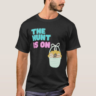 T-shirt Happy Easter Egg Time To Hunt Cute Bunny Ears Sist