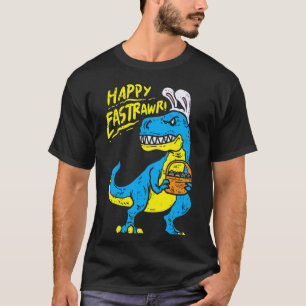 T-shirt Happy Eastrawr Drôle Dinosaure Trex Oreilles de La