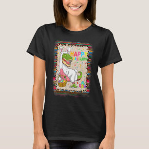 T-shirt Happy Eastrawr Rex Dinosaur Easter Bunny Egg Leopa