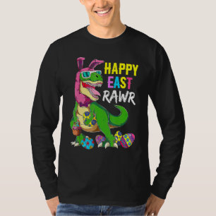 T-shirt Happy Eastrawr T Rex Dinosaur Ados Garçons Est