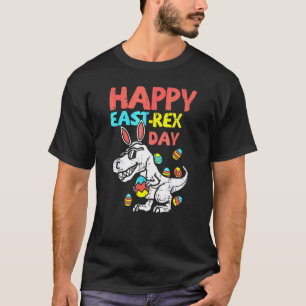 T-shirt Happy Eastrawr Trex Dinosaur Toddler Garçons Enfan
