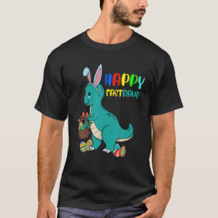T-shirt Happy Eastrawr Trex Easter Bunny Egg Cute Dinosaur