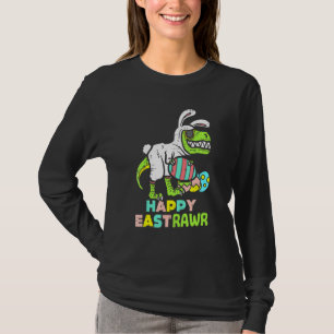 T-shirt Happy Eastrawr Trex Easter Bunny Egg Dinosau drôle