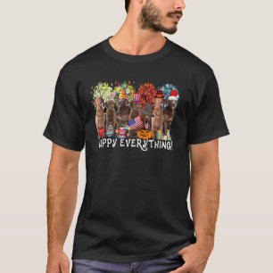 T-shirt Happy Everything Chesapeake Bay Retriever Dog Seas