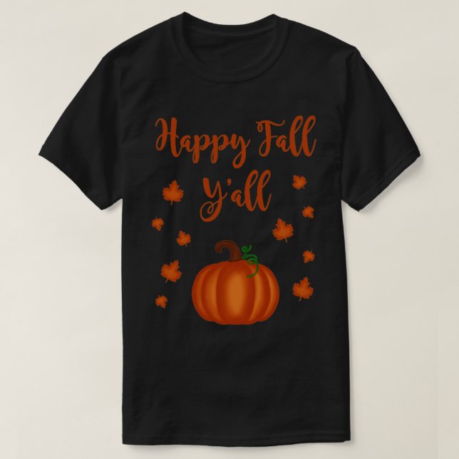 T-shirt Happy Fall Yall9 1 (Design devant)